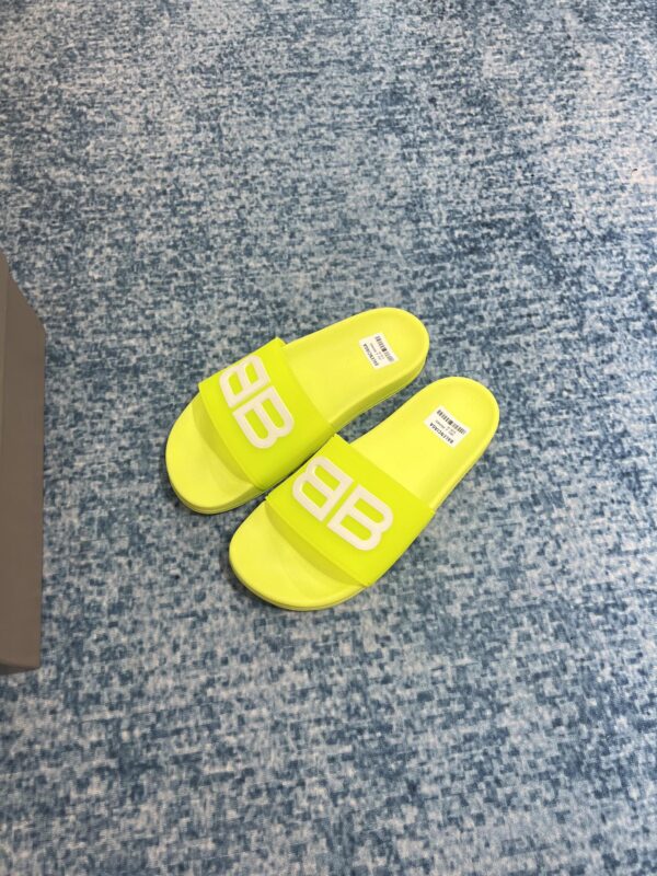 Balenciaga Pool Slide Sandal Yellow For Women