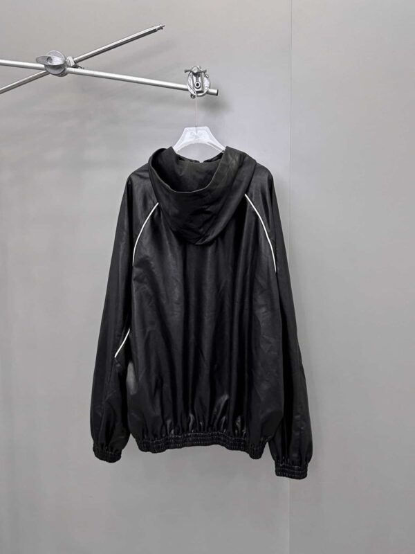 Balenciaga Reflective Plain Umbrella Jacket Black For Women