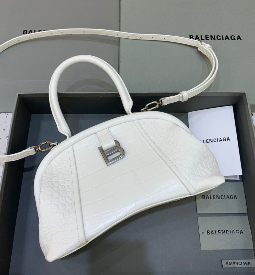 Balenciaga Small Editor Bag In White, For Women, Women's Bags 13in/33cm