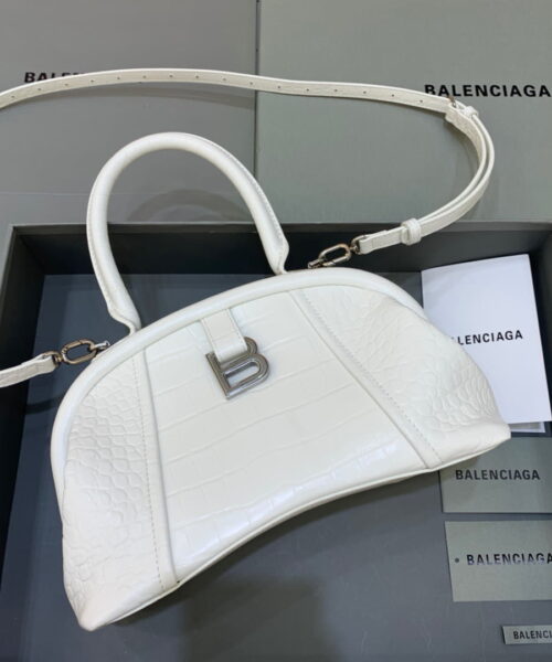 Balenciaga Small Editor  Bag In White, For Women, Women's Bags 13in/33cm