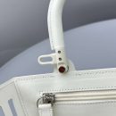 Balenciaga Small Mag Basket Bag White/Black For Women 11in/28cm