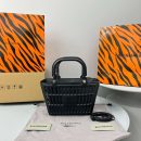 Balenciaga Small Mag Basket Bag White/Black For Women 11in/28cm