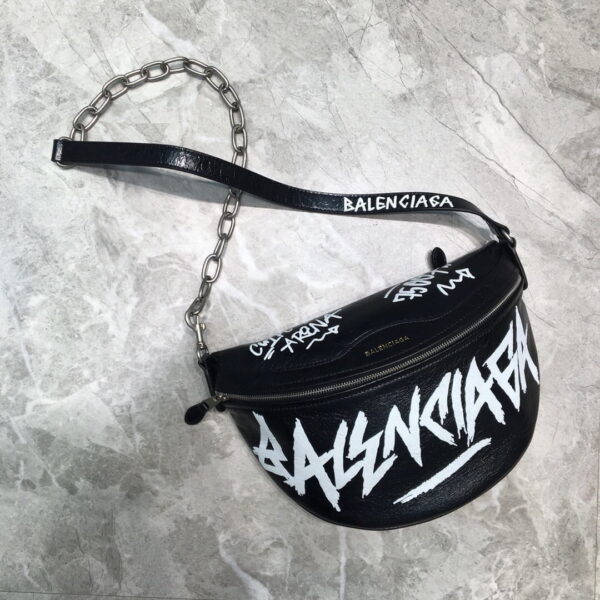 Balenciaga Souvenir XS Belt Bag In Black, For Women, Women's Bags 9.5in/24cm