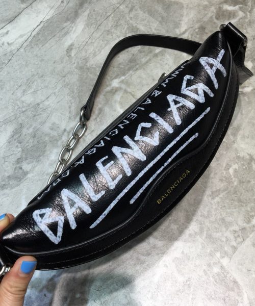 Balenciaga Souvenir XS Belt Bag In Black, For Women, Women's Bags 9.5in/24cm