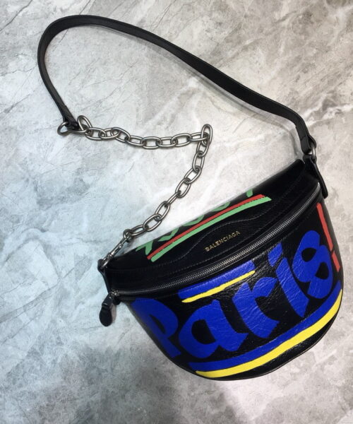 Balenciaga Souvenir XS Belt Bag In Black, For Women, Women's Bags 9.5in/24cm