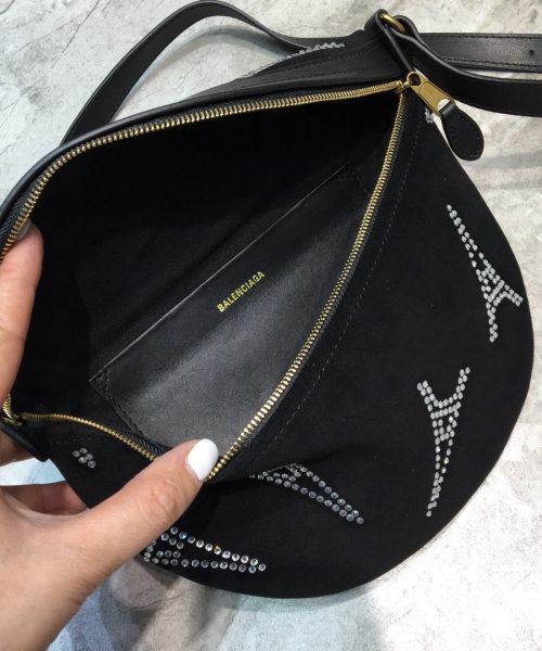 Balenciaga Souvenir XS Belt Bag In Black, For Women, Women's Bags 9.5in/24cm