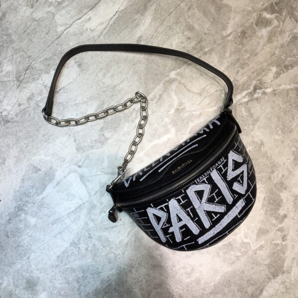 Balenciaga Souvenir XS Belt Bag In Black, For Women, Women's Bags 9.5in/24cm