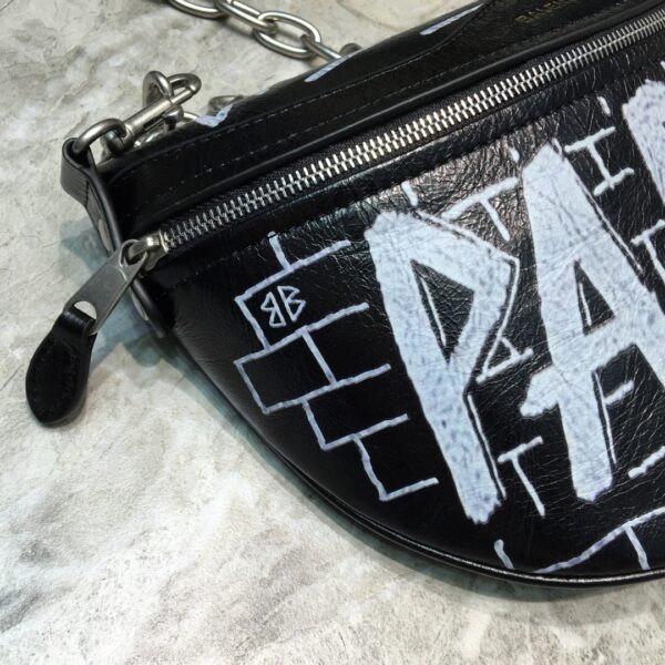 Balenciaga Souvenir XS Belt Bag In Black, For Women, Women's Bags 9.5in/24cm