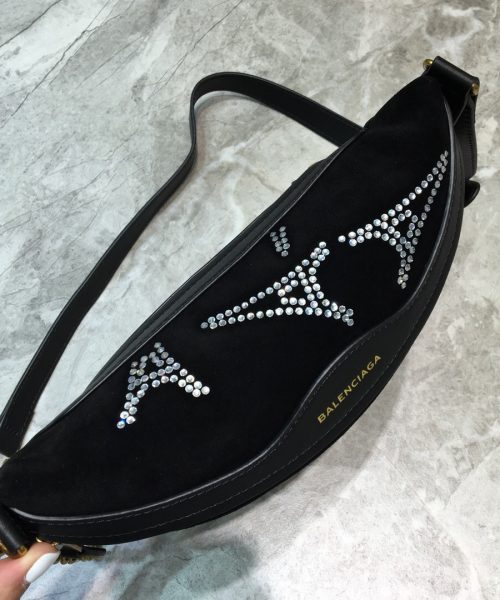 Balenciaga Souvenir XS Belt Bag In Black, For Women, Women's Bags 9.5in/24cm