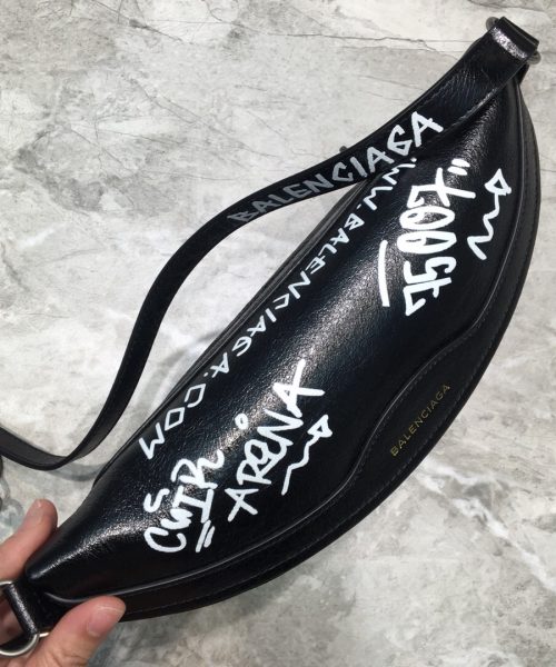 Balenciaga Souvenir XS Belt Bag In Black, For Women, Women's Bags 9.5in/24cm
