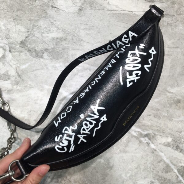 Balenciaga Souvenir XS Belt Bag In Black, For Women, Women's Bags 9.5in/24cm