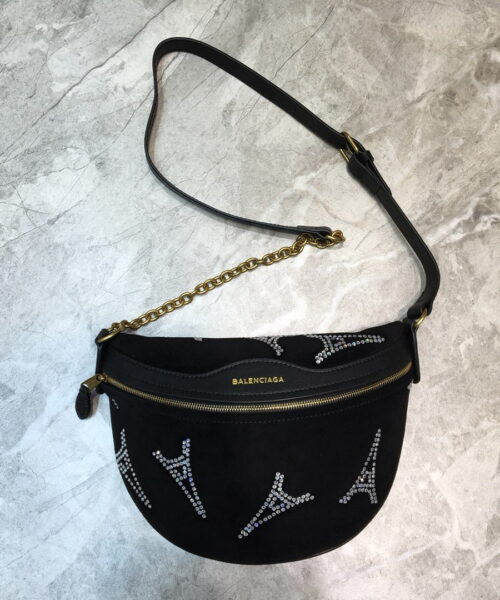 Balenciaga Souvenir XS Belt Bag In Black, For Women, Women's Bags 9.5in/24cm