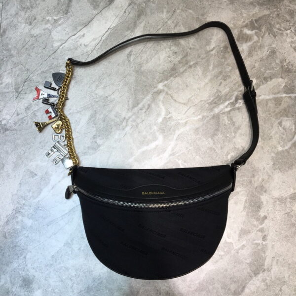 Balenciaga Souvenir XS Belt Bag In Black, For Women, Women's Bags 9.5in/24cm