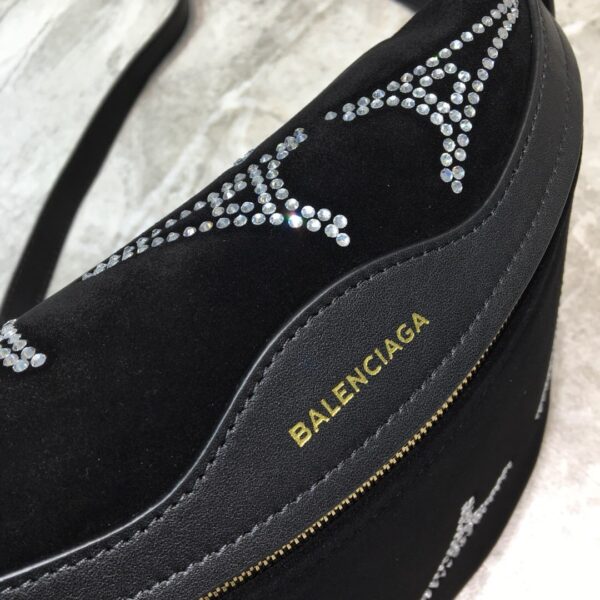 Balenciaga Souvenir XS Belt Bag In Black, For Women, Women's Bags 9.5in/24cm