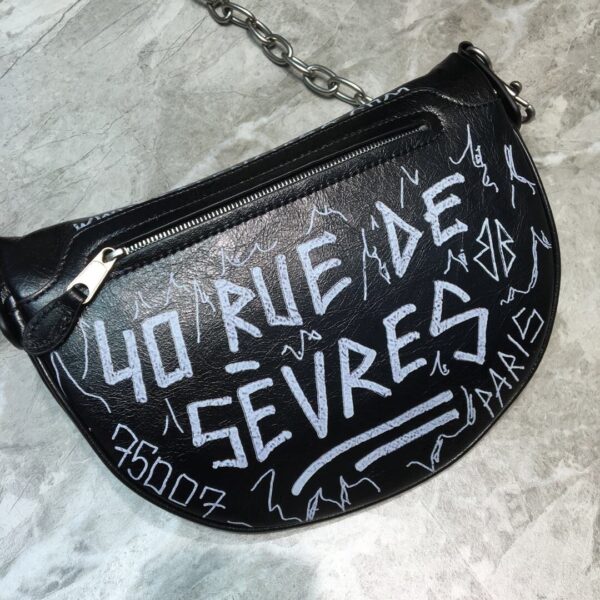 Balenciaga Souvenir XS Belt Bag In Black, For Women, Women's Bags 9.5in/24cm