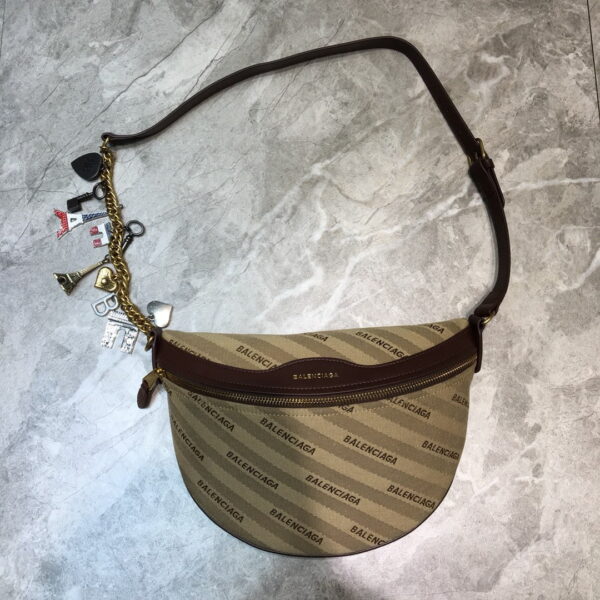Balenciaga Souvenir XS Belt Bag In Brown, For Women, Women's Bags 9.5in/24cm