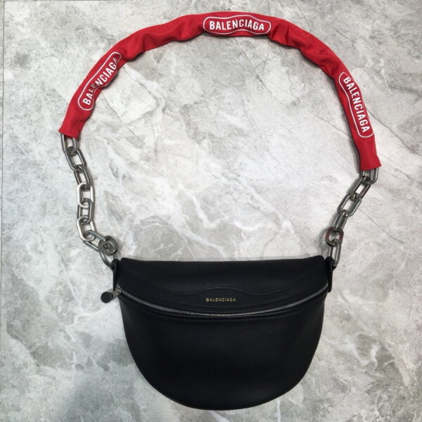 Balenciaga Souvenir XXS Belt Bag In Black, For Women, Women's Bags 11.8in/30cm