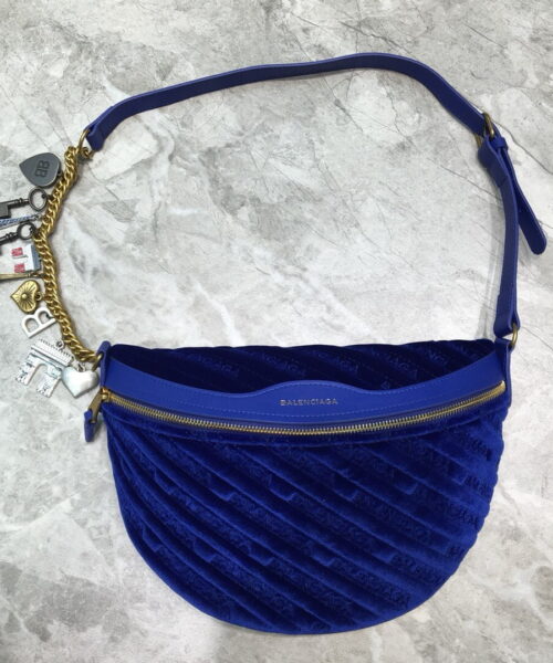 Balenciaga Souvenir XXS Belt Bag In Blue, For Women, Women's Bags 11.8in/30cm