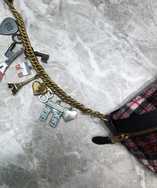 Balenciaga Souvenir XXS Belt Bag In Checkered Red, For Women, Women's Bags 11.8in/30cm