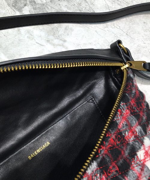 Balenciaga Souvenir XXS Belt Bag In Checkered Red, For Women, Women's Bags 11.8in/30cm