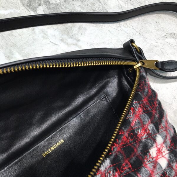 Balenciaga Souvenir XXS Belt Bag In Checkered Red, For Women, Women's Bags 11.8in/30cm