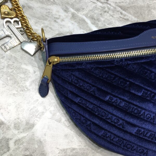 Balenciaga Souvenir XXS Belt Bag In Dark Blue, For Women, Women's Bags 11.8in/30cm