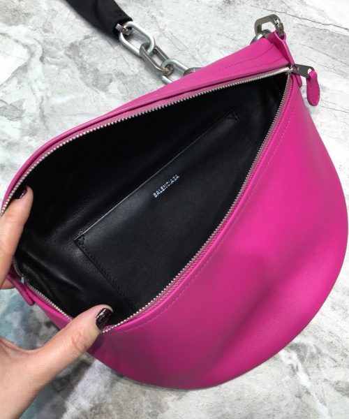 Balenciaga Souvenir XXS Belt Bag In Dark Pink, For Women, Women's Bags 11.8in/30cm