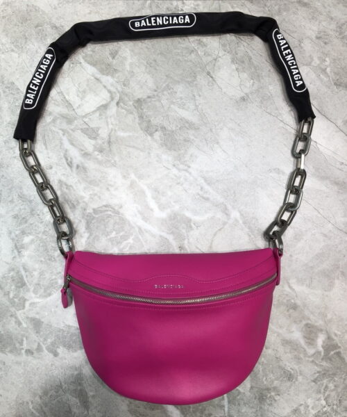 Balenciaga Souvenir XXS Belt Bag In Dark Pink, For Women, Women's Bags 11.8in/30cm