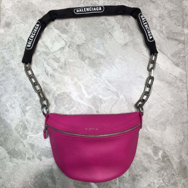 Balenciaga Souvenir XXS Belt Bag In Dark Pink, For Women, Women's Bags 11.8in/30cm
