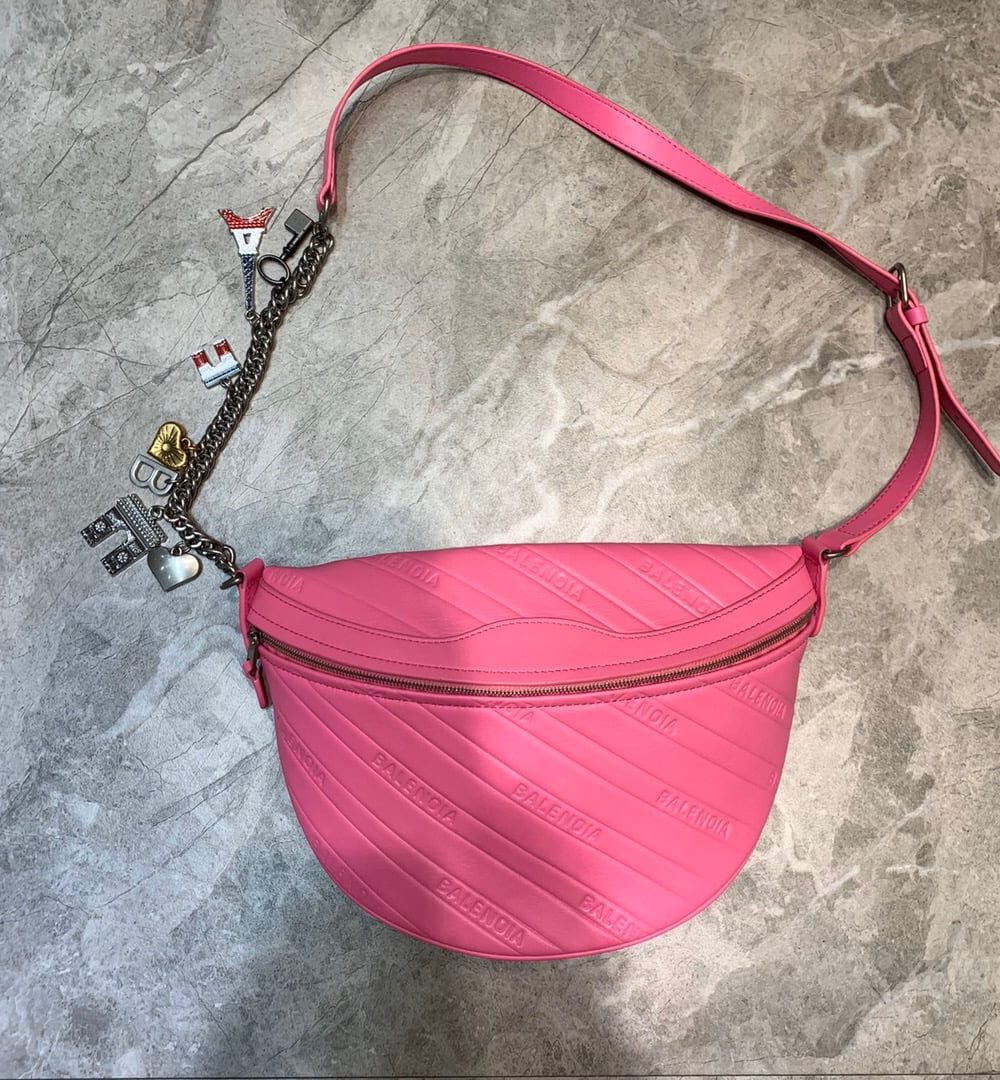 Balenciaga Souvenir XXS Belt Bag In Pink, For Women, Women's Bags 11.8in/30cm