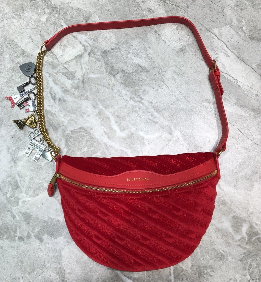 Balenciaga Souvenir XXS Belt Bag In Red, For Women, Women's Bags 11.8in/30cm