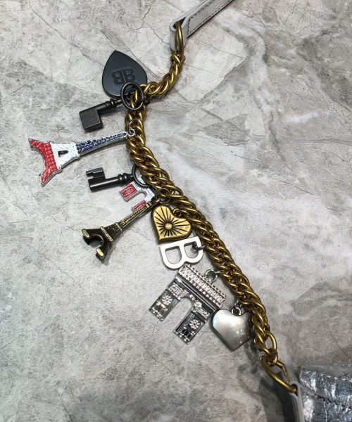 Balenciaga Souvenir XXS Belt Bag In Sliver, For Women, Women's Bags 11.8in/30cm