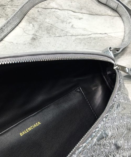 Balenciaga Souvenir XXS Belt Bag In Sliver, For Women, Women's Bags 11.8in/30cm