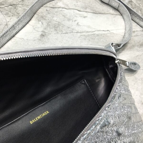 Balenciaga Souvenir XXS Belt Bag In Sliver, For Women, Women's Bags 11.8in/30cm