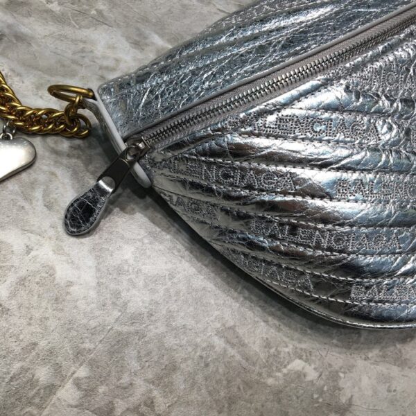 Balenciaga Souvenir XXS Belt Bag In Sliver, For Women, Women's Bags 11.8in/30cm