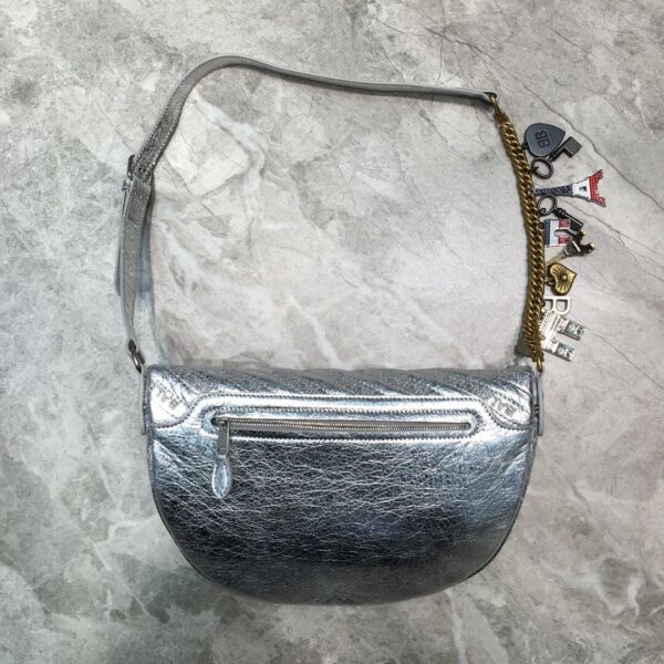 Balenciaga Souvenir XXS Belt Bag In Sliver, For Women, Women's Bags 11.8in/30cm