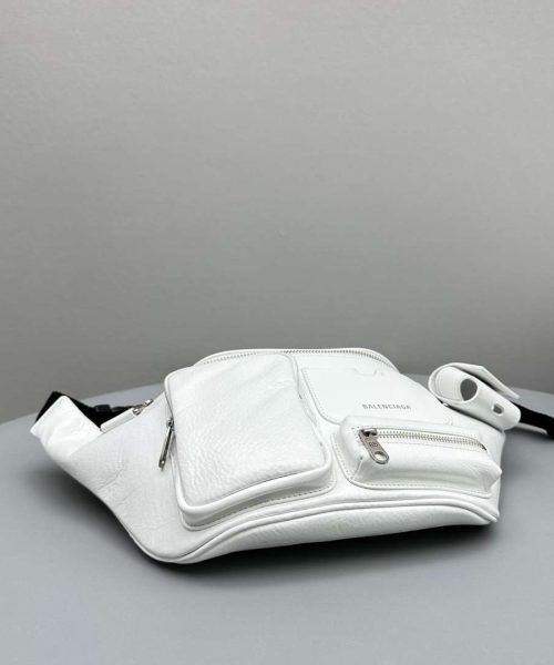 Balenciaga Superbusy Beltpack White/Black For Women 10.2in/26cm