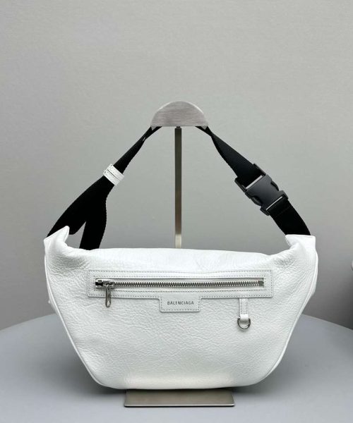 Balenciaga Superbusy Beltpack White/Black For Women 10.2in/26cm