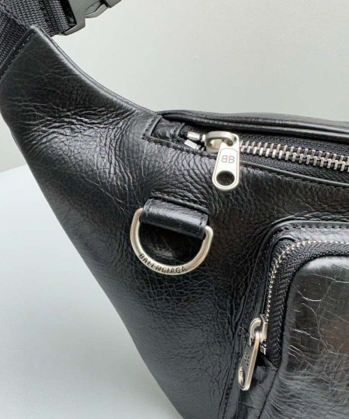 Balenciaga Superbusy Beltpack White/Black For Women 10.2in/26cm
