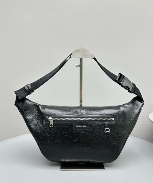 Balenciaga Superbusy Beltpack White/Black For Women 10.2in/26cm