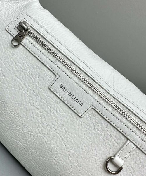 Balenciaga Superbusy Beltpack White/Black For Women 10.2in/26cm