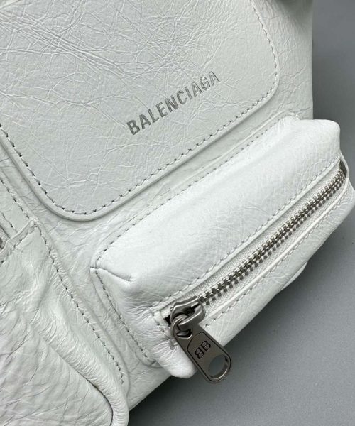 Balenciaga Superbusy Beltpack White/Black For Women 10.2in/26cm
