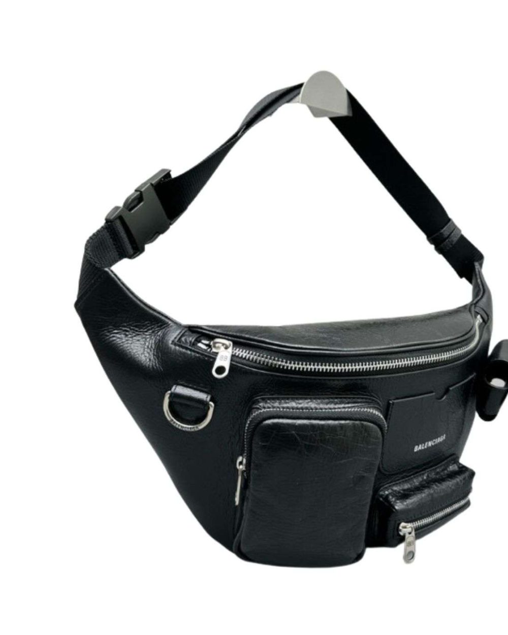 Balenciaga Superbusy Beltpack White/Black For Women 10.2in/26cm