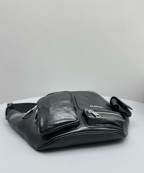 Balenciaga Superbusy Beltpack White/Black For Women 10.2in/26cm