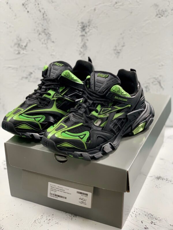 Balenciaga Track.2 Clear Sole Trainers Black For Women