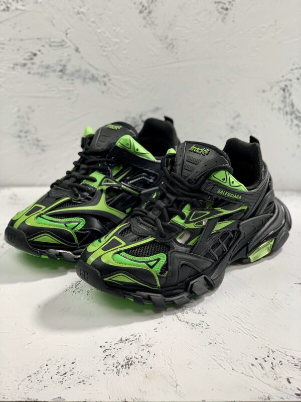 Balenciaga Track.2 Clear Sole Trainers Black For Women