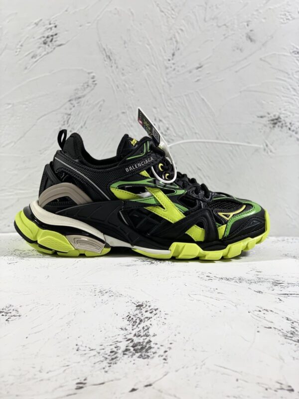 Balenciaga Track.2 Clear Sole Trainers Black/Yellow For Women
