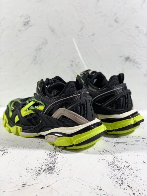 Balenciaga Track.2 Clear Sole Trainers Black/Yellow For Women