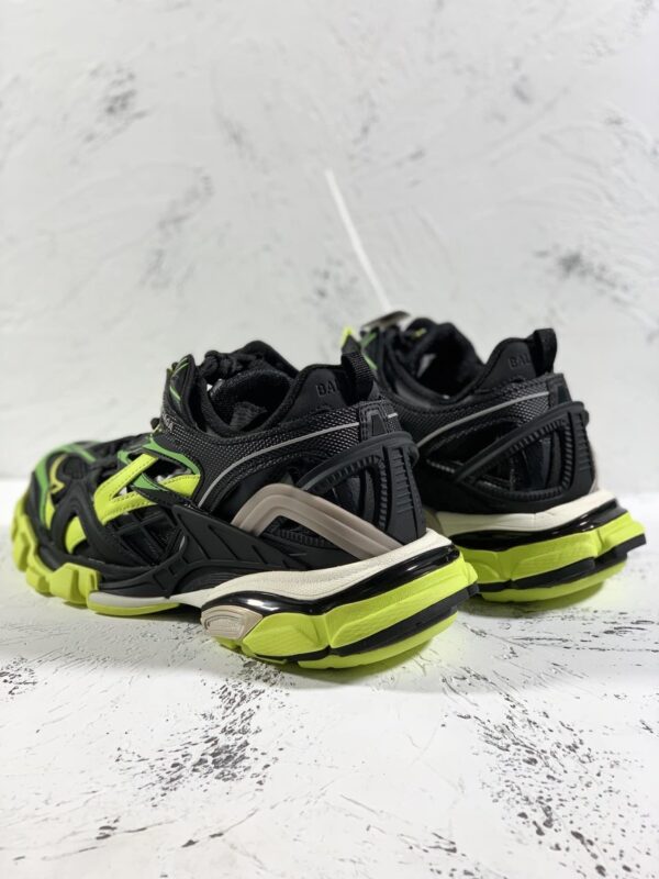 Balenciaga Track.2 Clear Sole Trainers Black/Yellow For Women