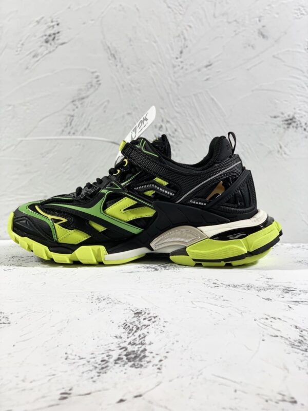 Balenciaga Track.2 Clear Sole Trainers Black/Yellow For Women